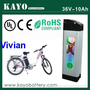 Li-polymer Battery Pack 36V, Electronic bike Battery with Charger, BMS